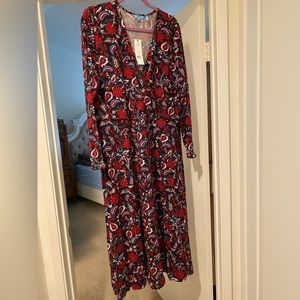 Draper James paisley knit wrap dress BNWT XXL